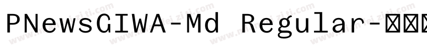 PNewsGIWA-Md Regular字体转换